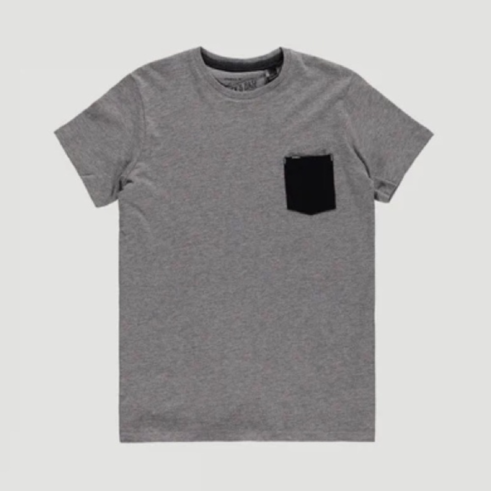 Epic Threads Heather Gray Tee with Charcoal Pocket